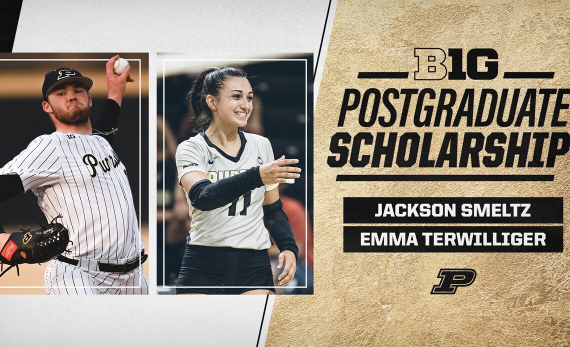 Smeltz, Terwilliger Selected as Big Ten Postgrad Scholarship Recipients