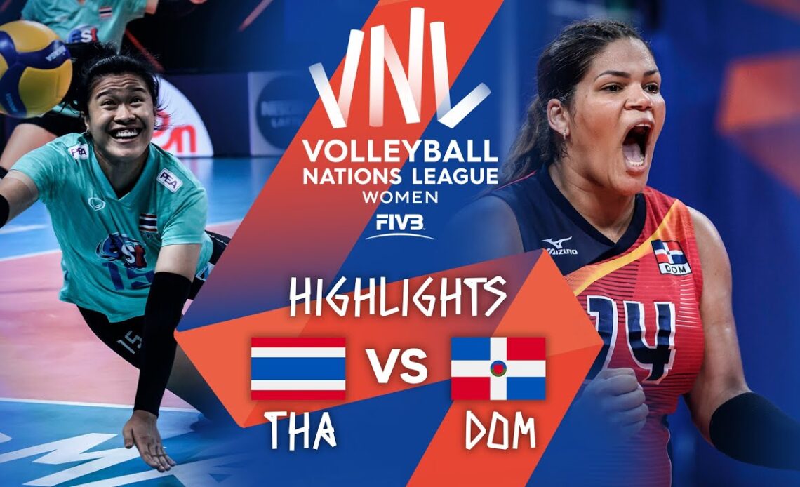 THA vs. DOM - Highlights Week 3 | Women's VNL 2021