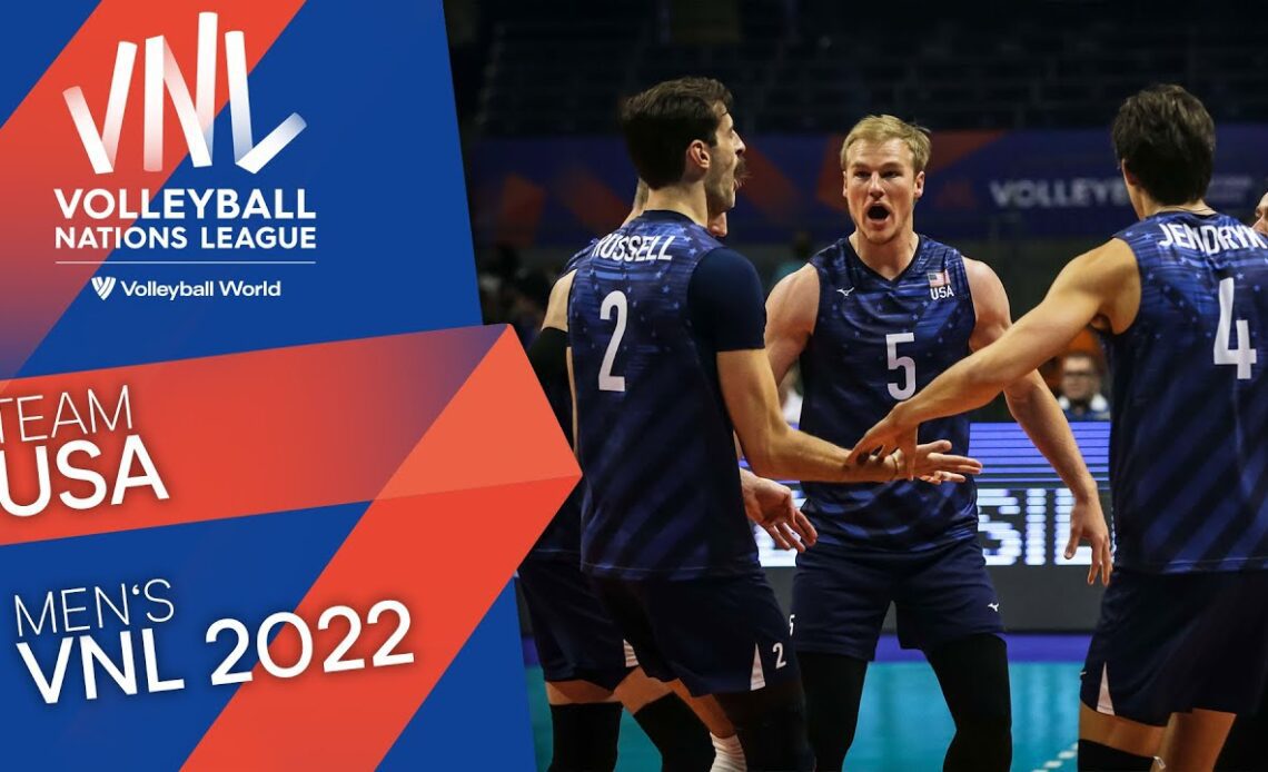 Team USA 🇺🇸 thrilling action during the VNL 2022 | VNL2022