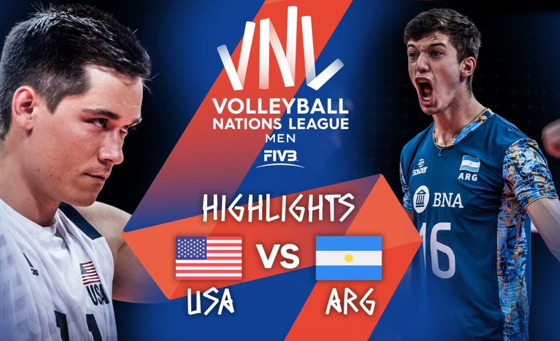 USA vs. ARG - Highlights Week 1 | Men's VNL 2021