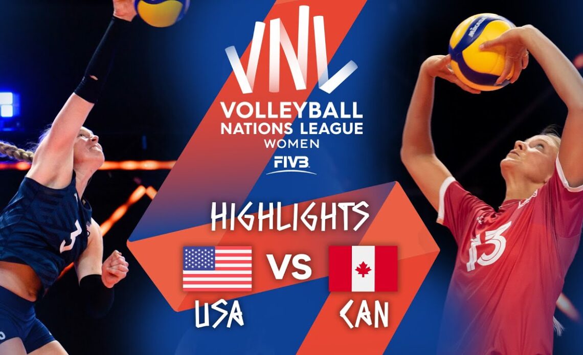USA vs. CAN - Highlights Week 1 | Women's VNL 2021