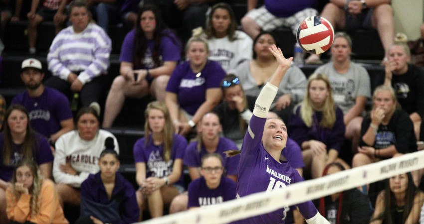 Warrior fans look on as Charlotte Wright returns volley