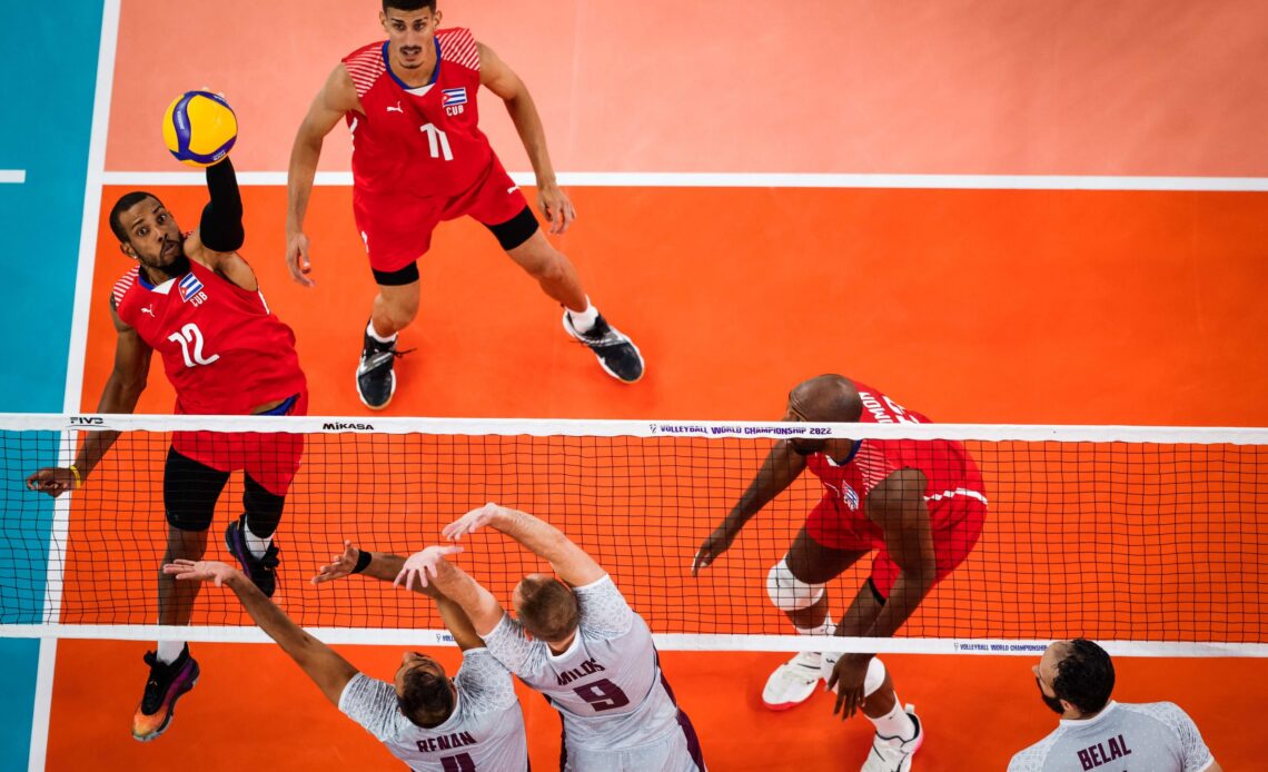 WorldofVolley :: WCH 2022 M: Cuba overcomes surprisingly tough resistance of Qatar; Brazil books first Round of 16 ticket