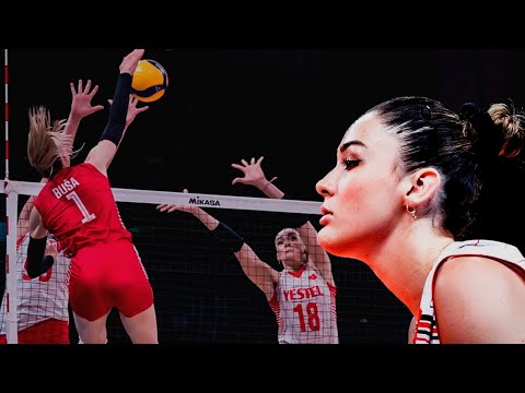 Zehra Güneş - Complete Domination at the Volleyball Net | VNL 2022 (HD)