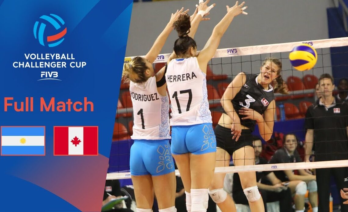 ARGENTINA vs CANADA | Full Match | 2019 FIVB Women’s Volleyball Challenger Cup