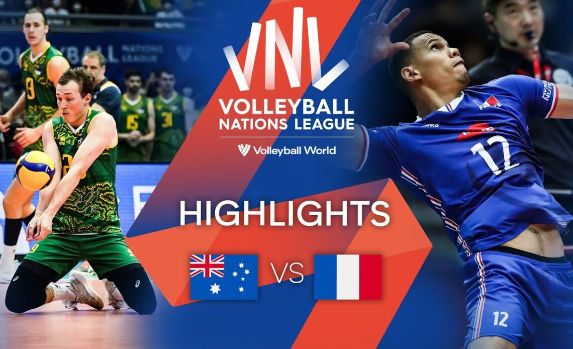 🇦🇺 AUS vs. 🇫🇷 FRA - Highlights Week 3 | Men's VNL 2022