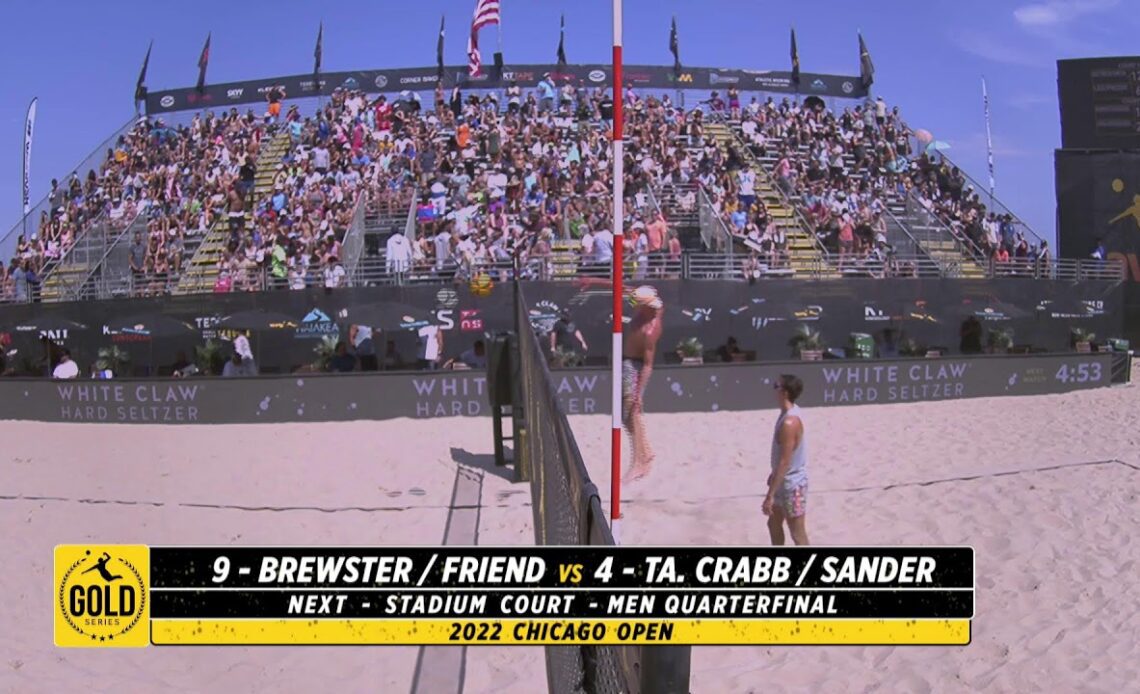 AVP Chicago Open Ta. Crabb/Sander vs. Brewster/Friend Stadium Court