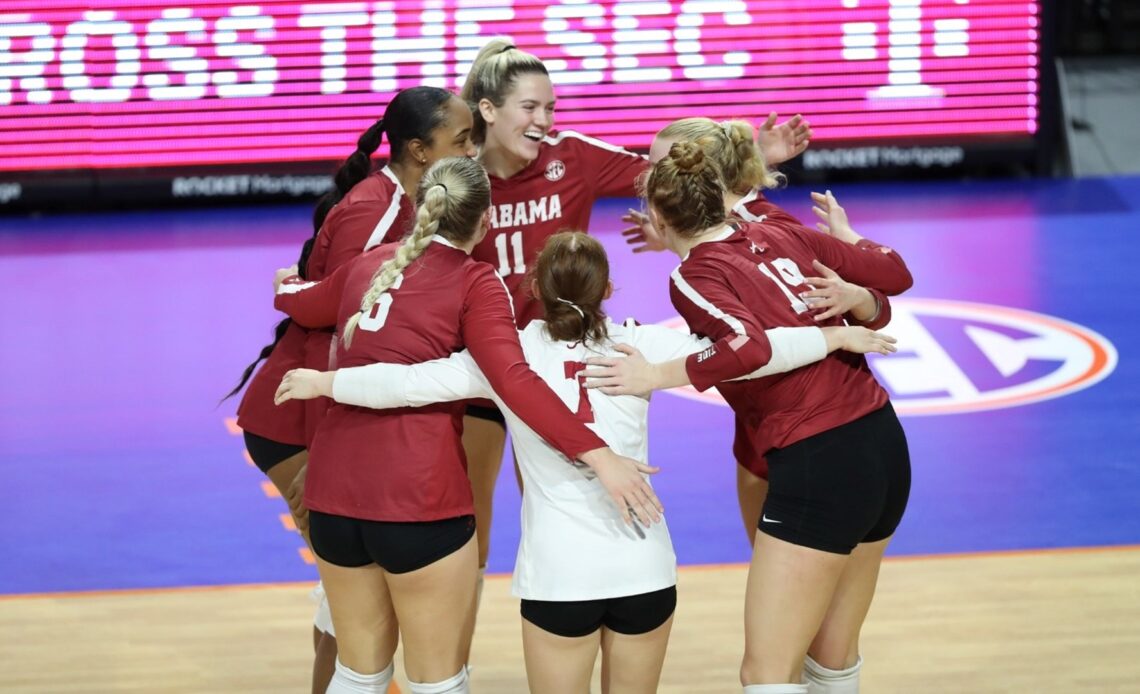 Alabama Volleyball Falls to 12th-Ranked Florida on the Road in SEC Opener