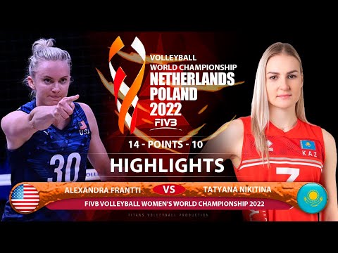 Alexandra Frantti vs Tatyana Nikitina | USA vs KAZ | Highlights | World Championship 2022 (HD)