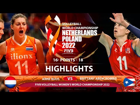 Anne Buijs vs Brittany Abercrombie | Netherlands vs Puerto Rico | Highlights | World Champ 2022