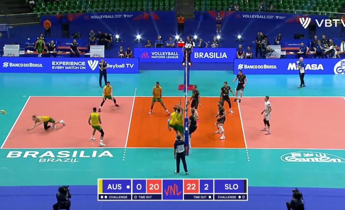 Australia vs. Slovenia - FIVB Volleyball Nations League - Men - Match Highlights, 10/06/2022