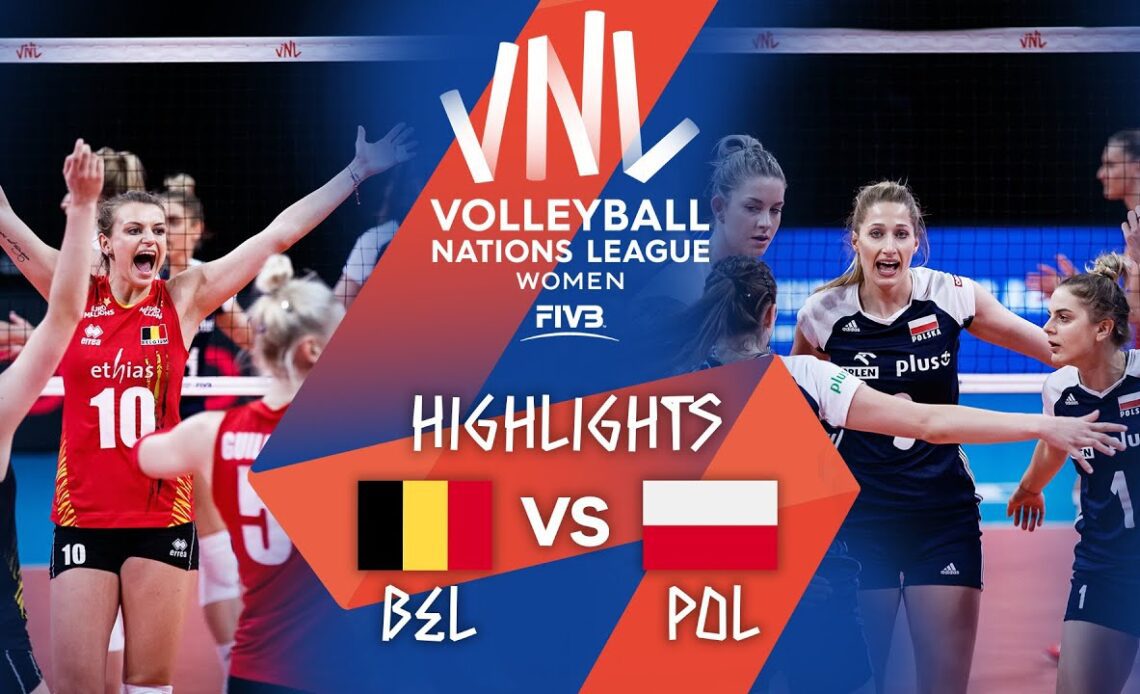 BEL vs. POL - Highlights Week 2 | Women's VNL 2021