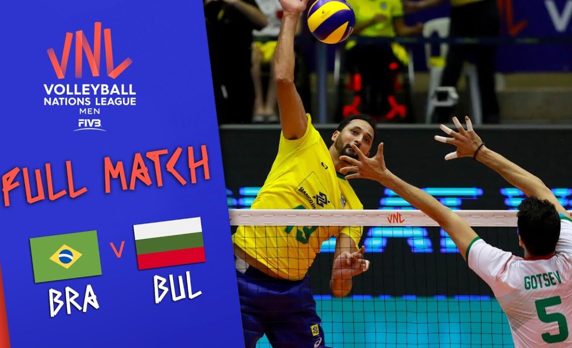 Brazil 🆚 Bulgaria - Full Match | Men’s Volleyball Nations League 2019