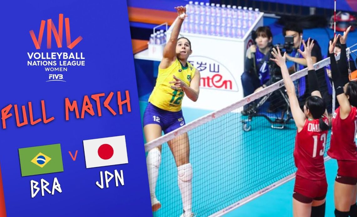 Brazil 🆚 Japan - Full Match | Women’s Volleyball Nations League 2019