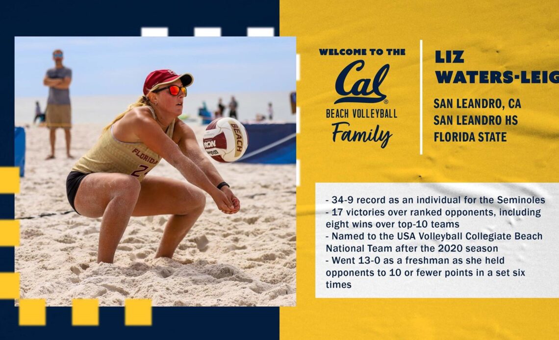 Cal Adds Liz Waters-Leiga - California Golden Bears Athletics