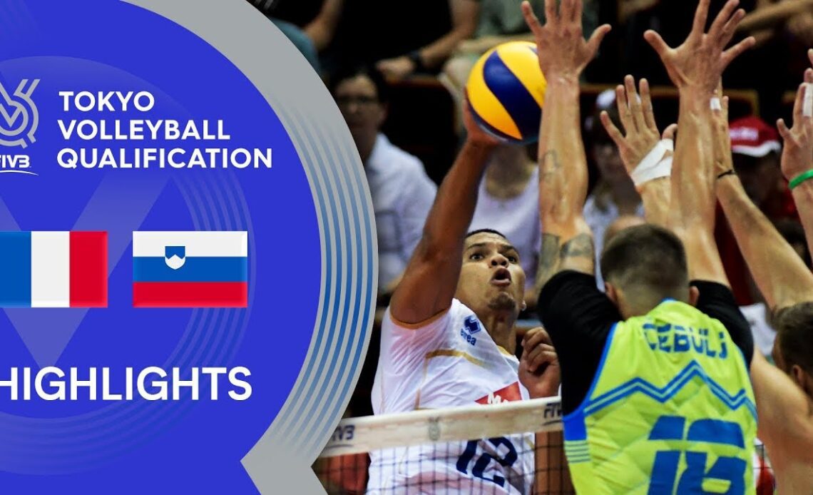 FRANCE vs. SLOVENIA - Highlights Men | Volleyball Olympic Qualification 2019