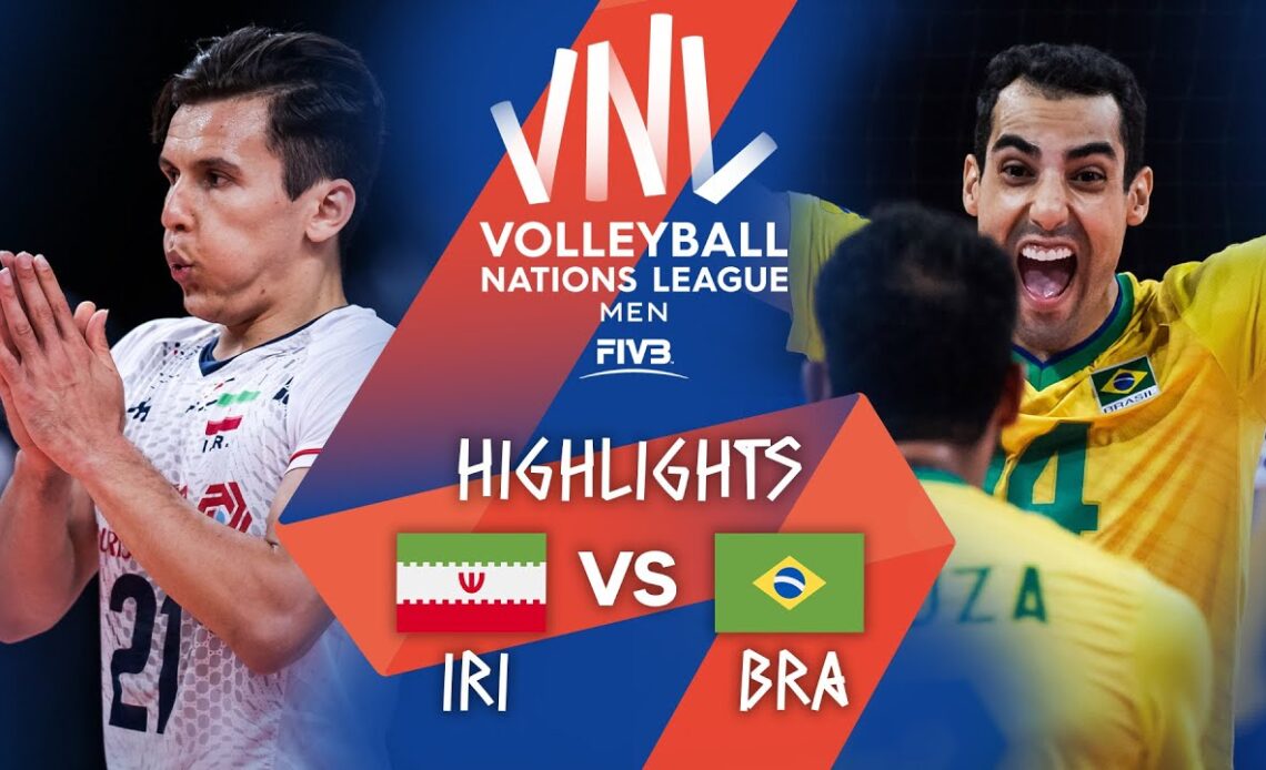 IRI vs. BRA - Highlights Week 4 | Men's VNL 2021