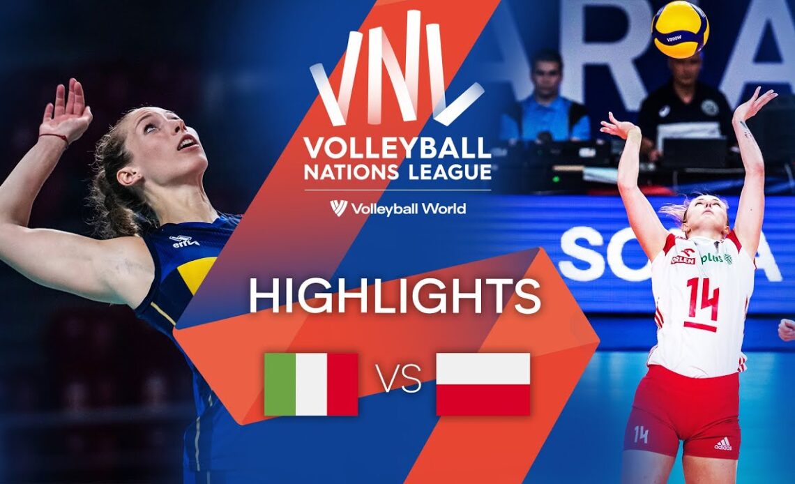 🇮🇹 ITA vs. 🇵🇱 POL - Highlights Week 3 | Women's VNL 2022