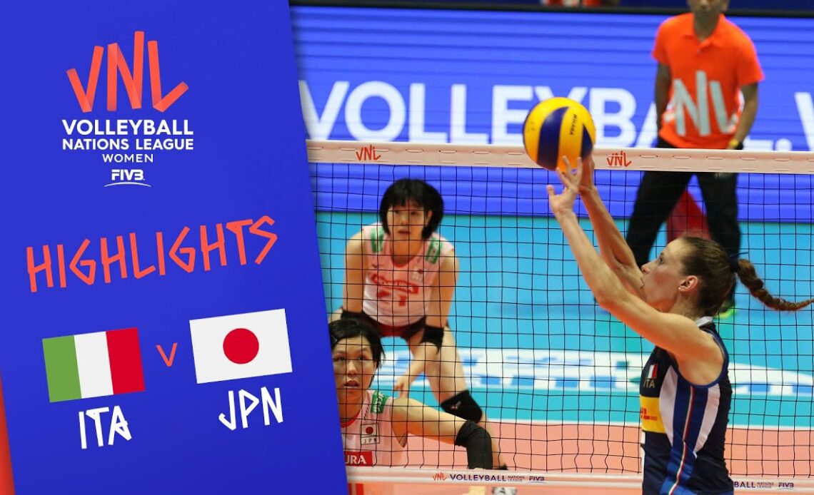 ITALY vs. JAPAN -  Highlights Women | Week 3 | Volleyball Nations League 2019