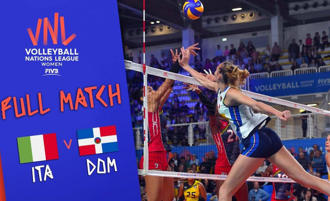 Italy 🆚 Dominican Republic - Full Match | Women’s Volleyball Nations League 2019
