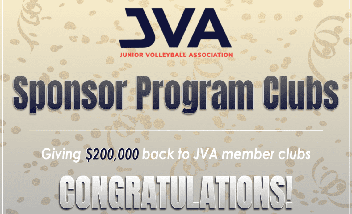 JVA Proudly Presents the 2022-2023 JVA Sponsor Clubs