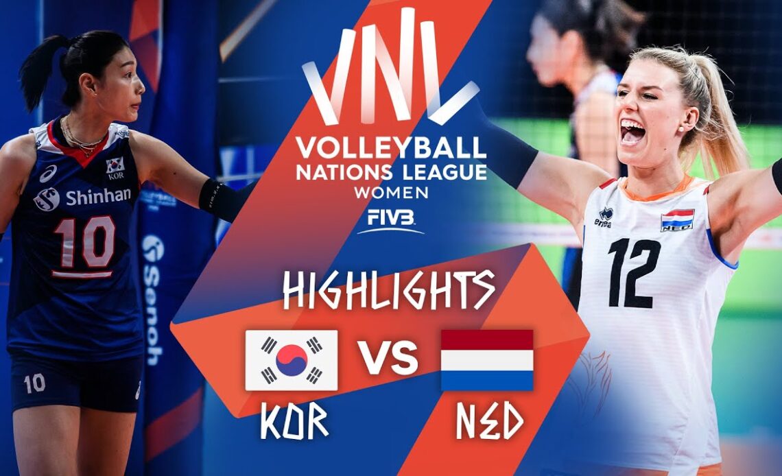 KOR vs. NED - Highlights Week 5 | Women's VNL 2021