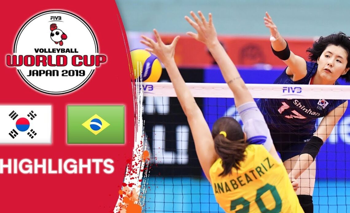 KOREA vs. BRAZIL - Highlights | Women's Volleyball World Cup 2019