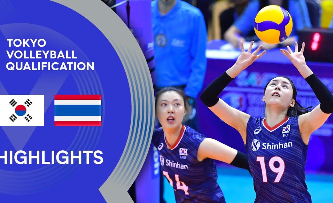 Korea vs. Thailand - Highlights | AVC Women's Tokyo Volleyball Qualification 2020