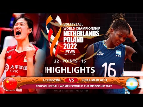 Li Yingying vs Erika Mercado | China vs Argentina | Highlights | World Championship 2022 (HD)