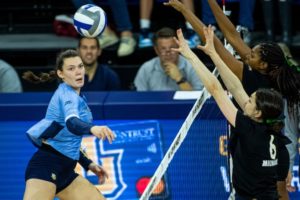 NCAA volleyball: Buckeyes knock off GT; wins for Arkansas, Rice, Marquette, Texas St., Auburn