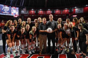 NCAA volleyball: GT sweeps BYU, LMU upsets UCLA, 700 for WKU's Hudson