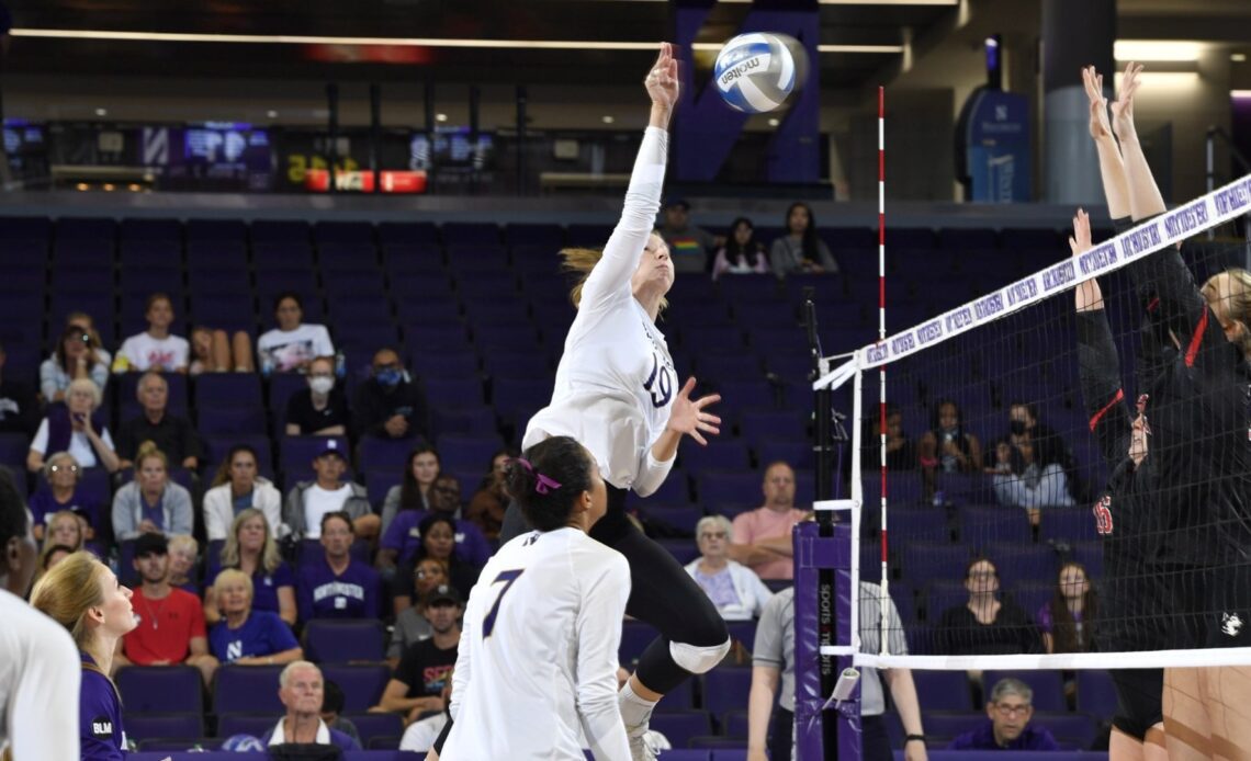 NU Tops Purple Aces for Fifth Straight Win