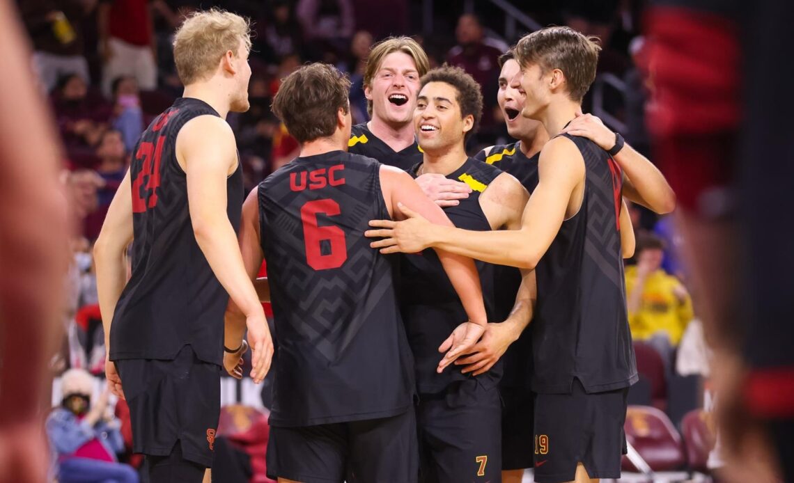No. 5 USC Men's Volleyball Faces Concordia in Quarterfinals of MPSF Tournament at UCLA