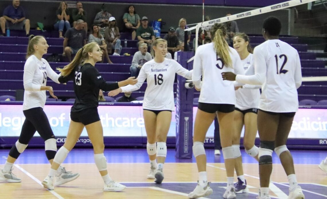 Northwestern Takes First Set, Falls at No. 13 Washington