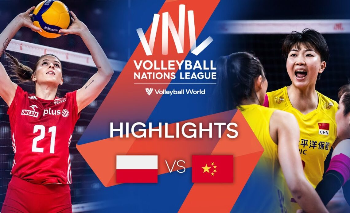 🇵🇱 POL vs. 🇨🇳 CHN - Highlights Week 3 | Women's VNL 2022