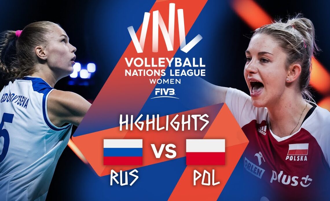 RUS vs. POL - Highlights Week 5 | Women's VNL 2021