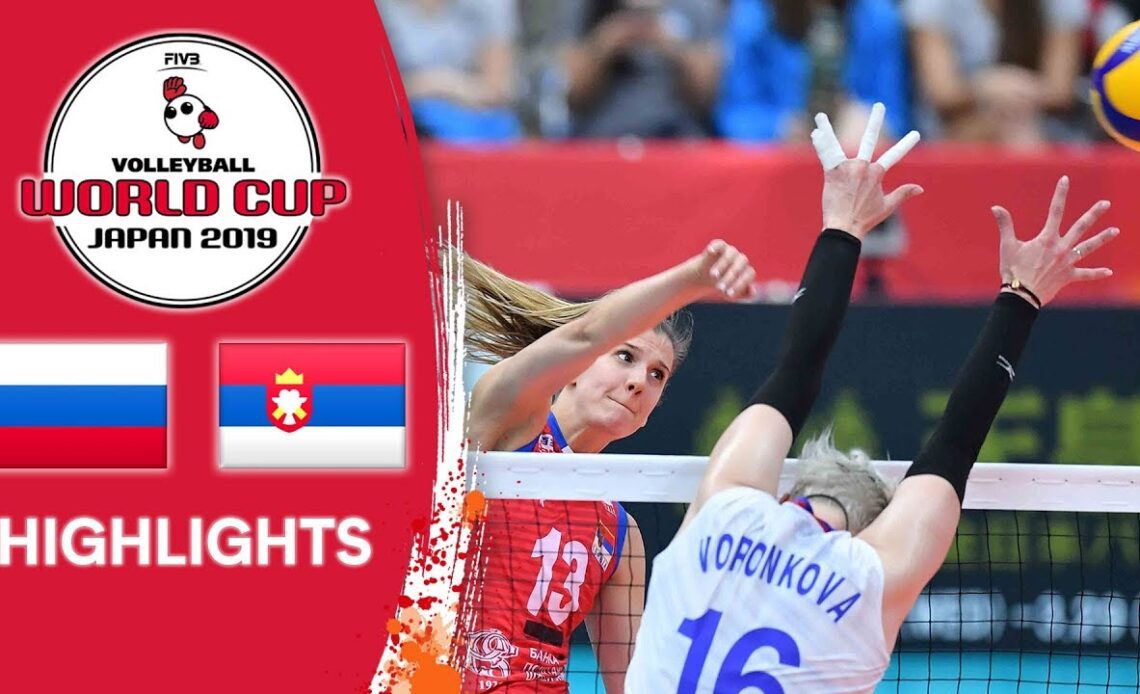 RUSSIA vs. SERBIA - Highlights | Women's Volleyball World Cup 2019