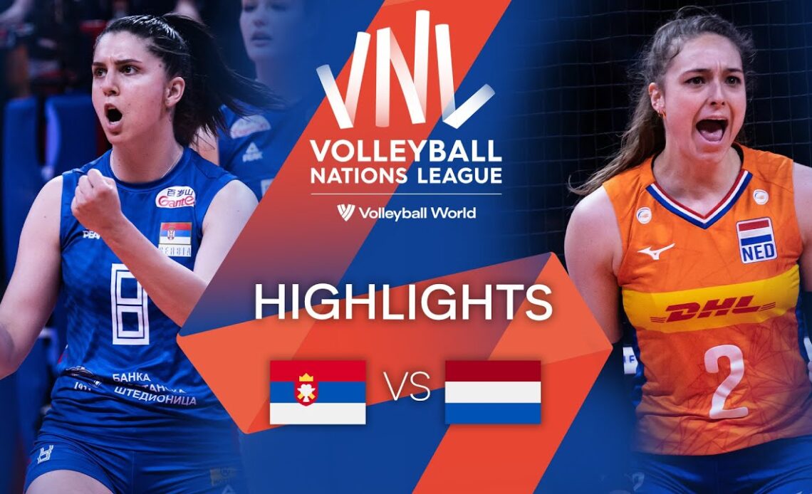 🇷🇸 SRB vs. 🇳🇱 NED - Highlights Week 1 | Women's VNL 2022
