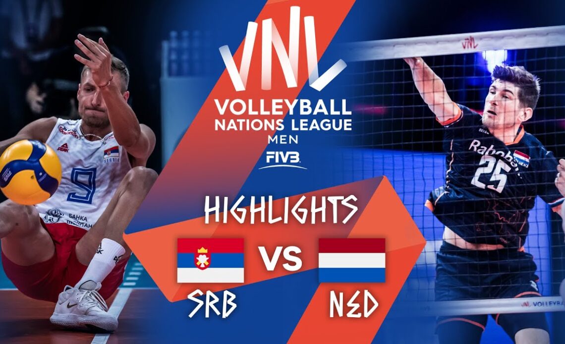 SRB vs. NED - Highlights Week 5 | Men's VNL 2021