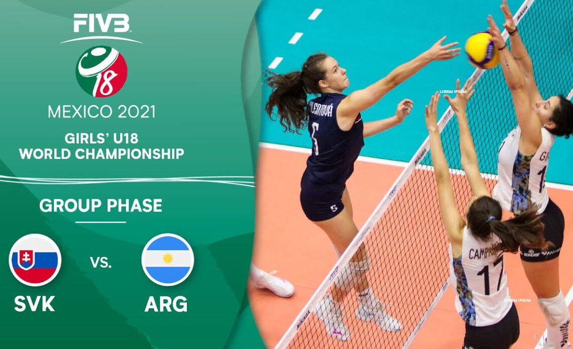 SVK vs. ARG - Group Phase | Full Game | Girls U18 Volleyball World Champs 2021