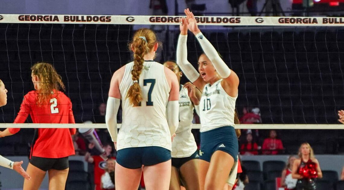 Tech Sweeps Georgia – Volleyball — Georgia Tech Yellow Jackets