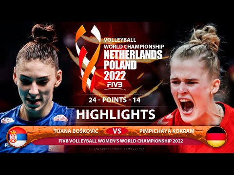 Tijana Bošković vs Hanna Orthmann | Serbia vs Germany | Highlights | World Championship 2022 (HD)