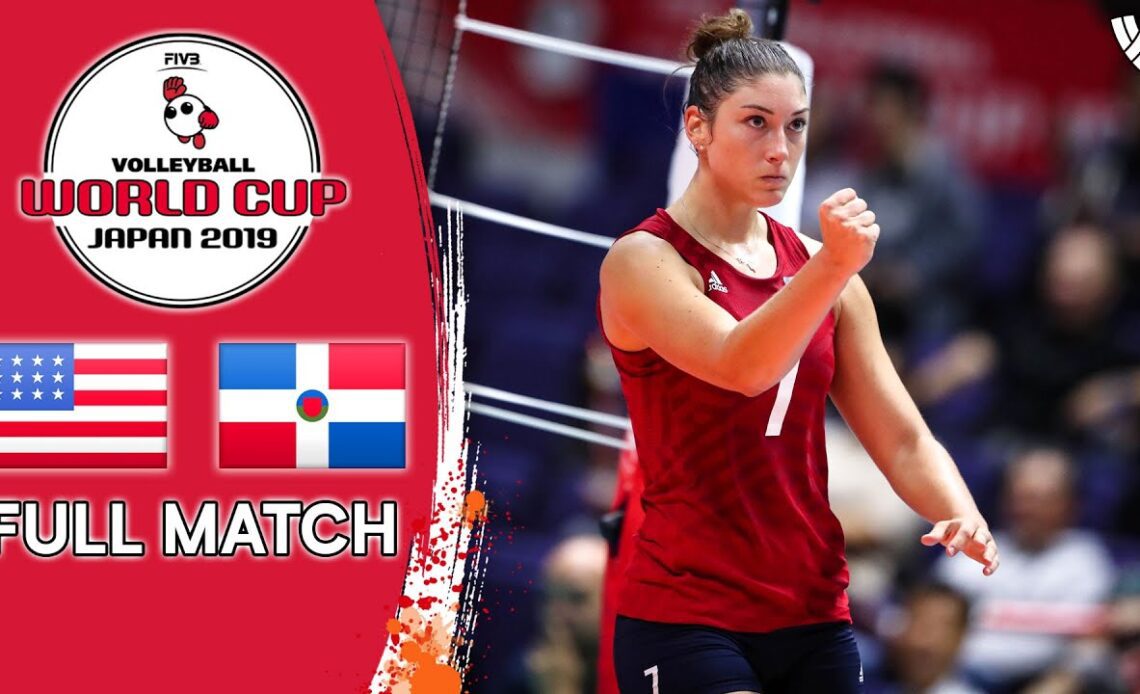 USA 🆚 Dominican Republic - Full Match | Women’s Volleyball World Cup 2019