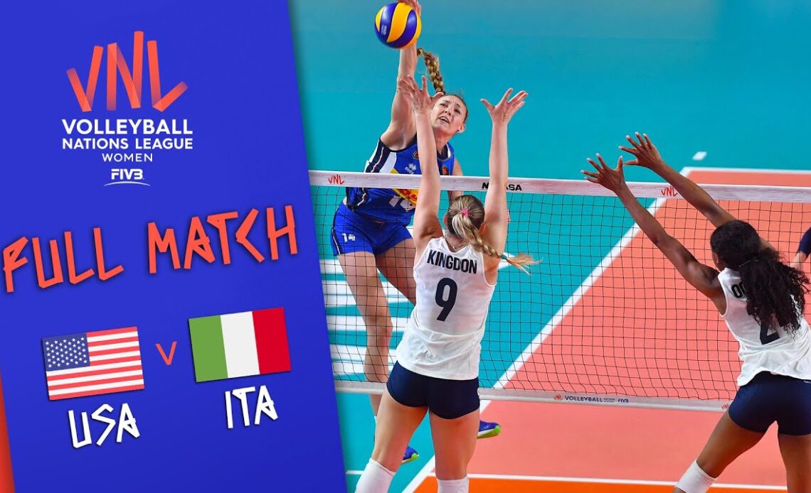 USA 🆚 Italy - Full Match | Women’s Volleyball Nations League 2019