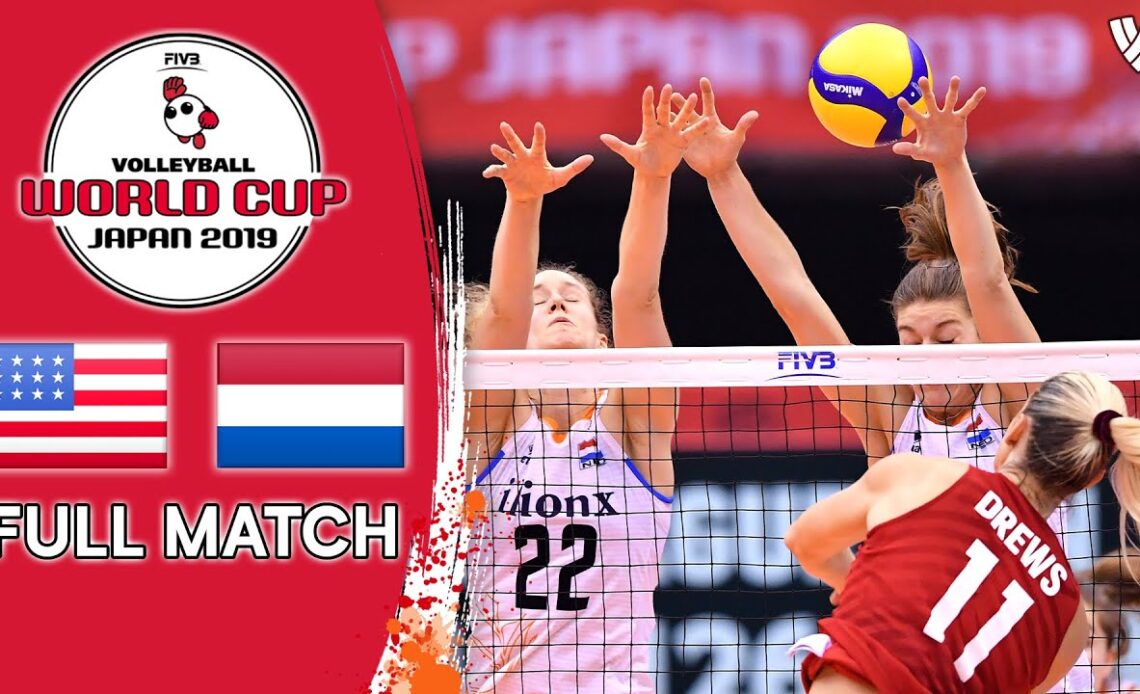 USA 🆚 Netherlands - Full Match | Women’s Volleyball World Cup 2019