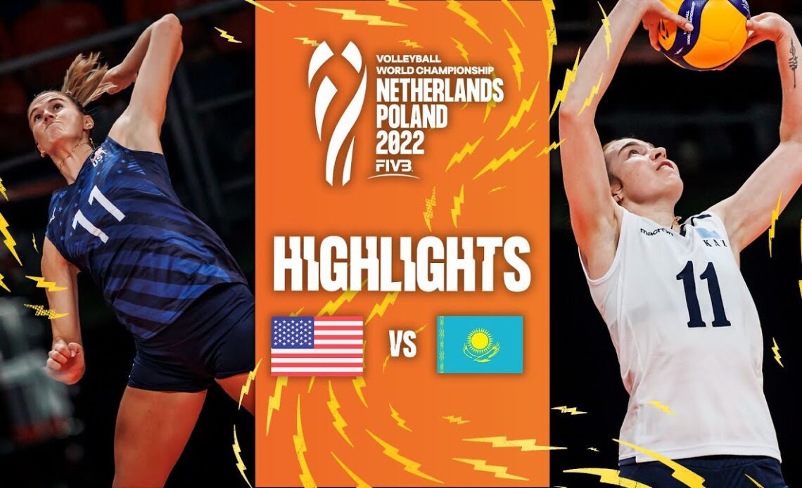 🇺🇸 USA vs. 🇰🇿 KAZ - Highlights  Phase 1 | FIVB Women's World Championship 2022