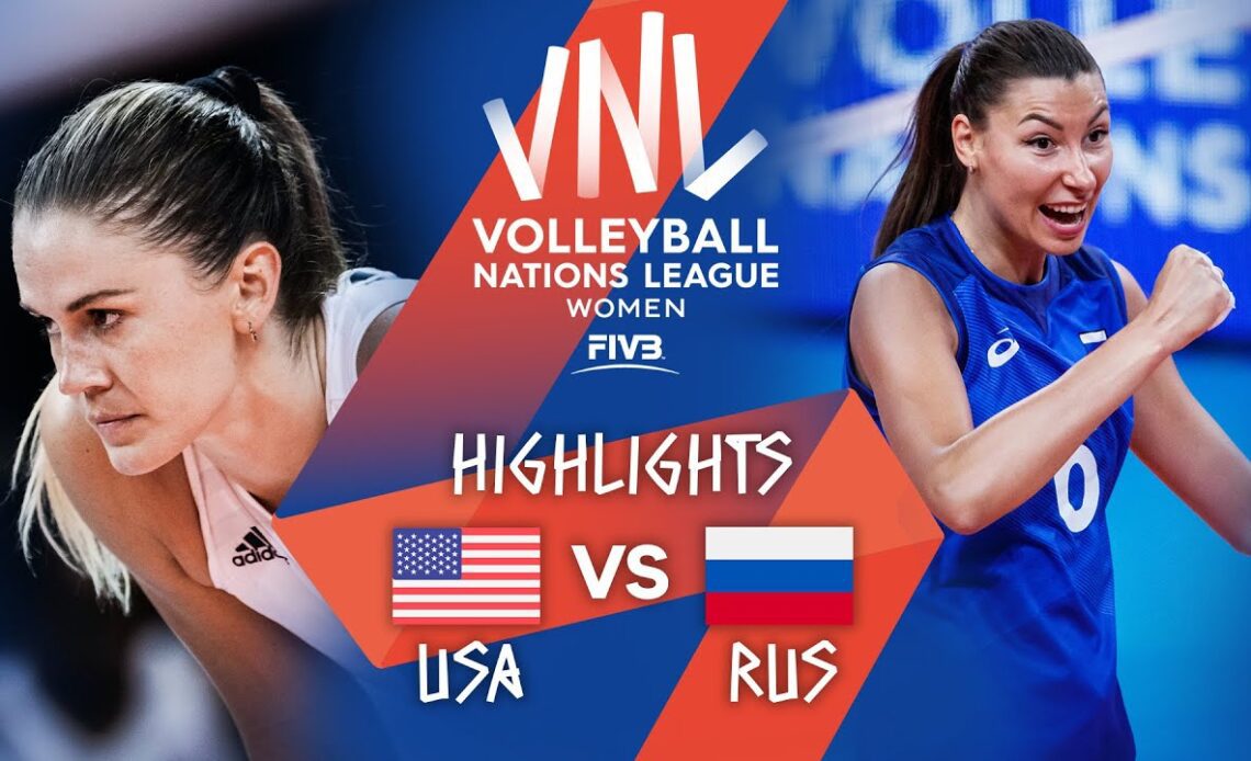 USA vs. RUS - Highlights Week 5 | Women's VNL 2021