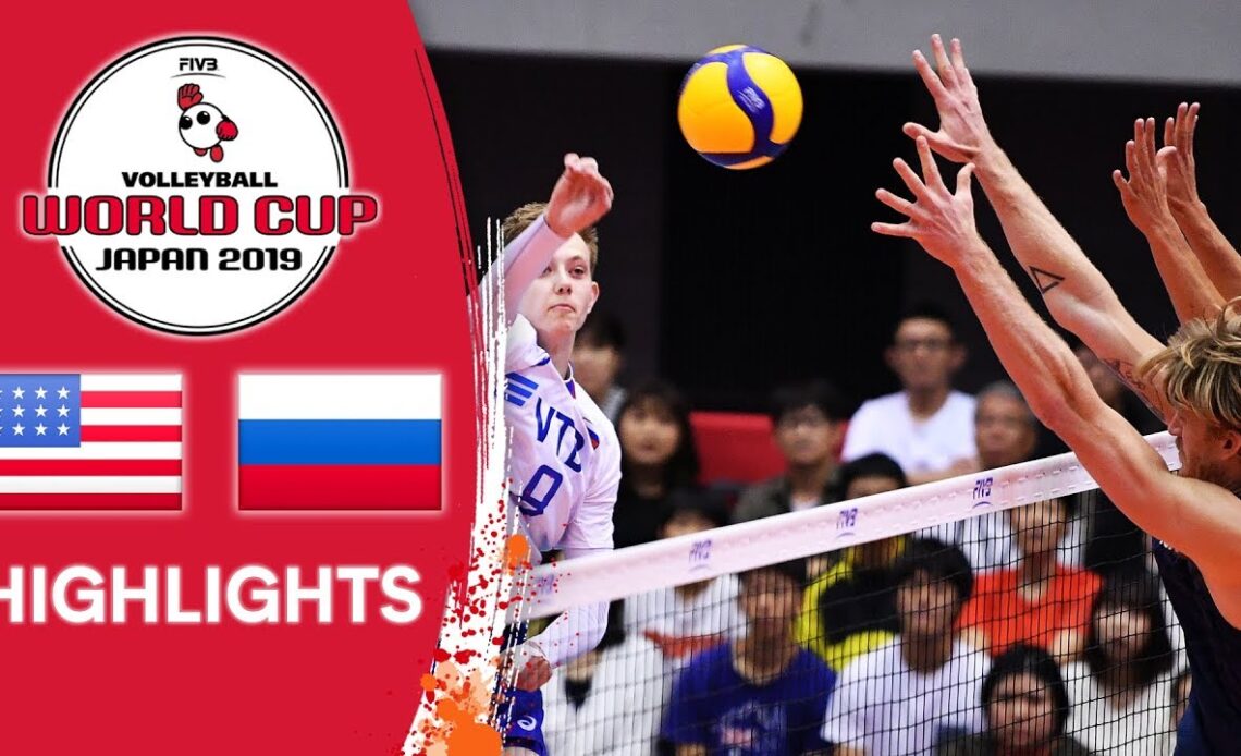 USA vs. RUSSIA - Highlights | Men's Volleyball World Cup 2019