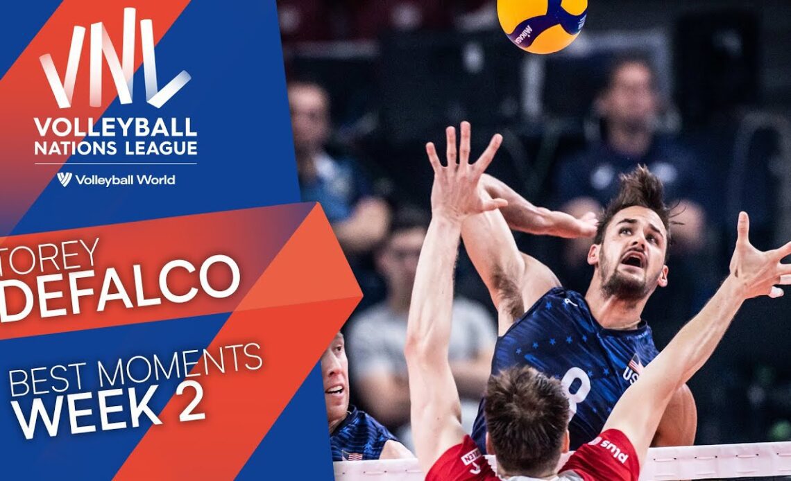 USA's 🇺🇸 TJ Defalco best moments in Men's VNL Week 2 | VNL 2022