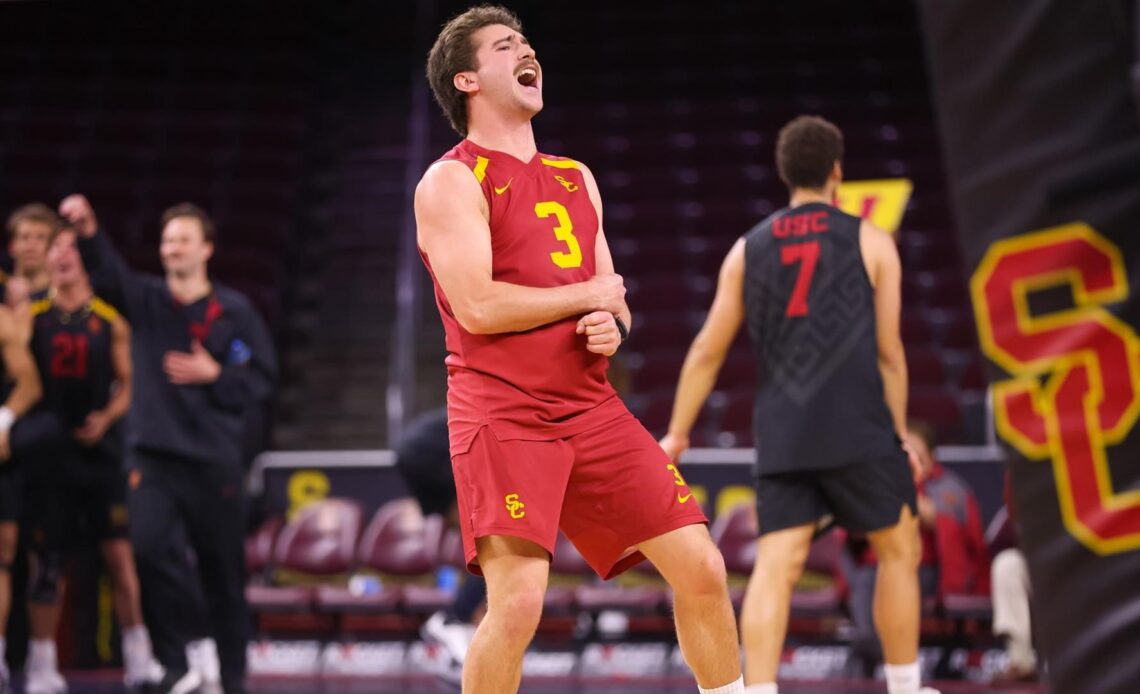 USC Men’s Volleyball Sweeps Concordia in Quarterfinals of MPSF Tournament